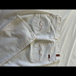 Beige 7 For All Mankind jeans